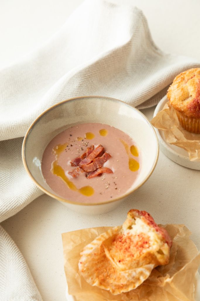 紫キャベツとビーツのポタージュ